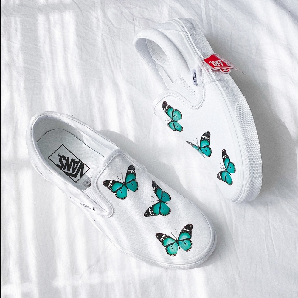 Vans custom butterfly classic slip - Picture 1 of 3
